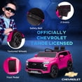 thumbnail image 4 of Aosom 12V Licensed Chevrolet TAHOE Ride on Car, Toddler Electric Car Pink, 4 of 9