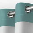 thumbnail image 7 of Exclusive Home Curtains Cabana Stripe Indoor/Outdoor Light Filtering Grommet Top Curtain Panels, 54"x108", Teal, Set of 2, 7 of 7