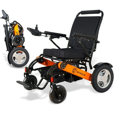 Ephesus M6 | 2021 Model | Foldable & Lightweight Electric Wheelchair, Dual Battery and Dual Brushless Motors, Long Range