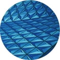 thumbnail image 1 of Ahgly Company Machine Washable Indoor Round Transitional Blueberry Blue Area Rugs, 6' Round, 1 of 7