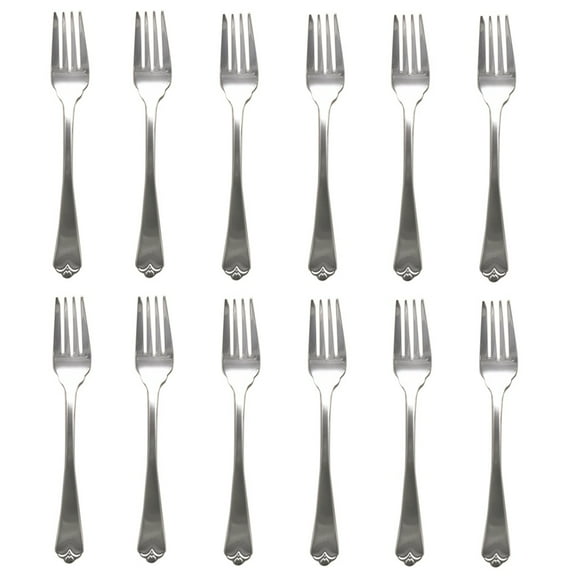Wallace Lotus 18/8 Stainless Steel Salad Fork (Set of Twelve)