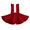 Bright Red, variant on Toddler Baby Girls Corduroy Suspender Skirt Ruffle Hem Solid Color Sleeveless Strap Overall Dress