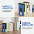 thumbnail image 5 of REGALWOVEN Metal Bookends, Book Ends for Shelves, Reinforced Iron Book Stopper for Heavy Books & Office, 2Pcs Sky Blue 5"L x 5.8"W x 6.7"H, 5 of 5