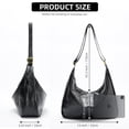 thumbnail image 2 of Bolso Hobo Celestina Celestina, ultrasuave, plegable, de piel vegana, 2 of 9