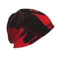 thumbnail image 3 of Naloa Black Panther Red Background Beanie for Men Women Knitted Unisex Winter Hat Beanies Cap Knit Cuffed Beanies Hats, 3 of 7