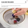 thumbnail image 4 of Cube Réfrigérant en Acier Inoxydable 18/8, BuyGo Glaçons Réutilisables Pierre de Whisky en Métal avec Pince à Glace et Plateau de Rangement pour Congélateur, Idéal pour Vin, Whisky, Jus, Ensemble de 8, 4 of 7