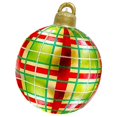 thumbnail image 1 of Bola decorada inflable de Pvc de Navidad al aire libre con bomba de inflado de 60cm de diámetro jardín, 1 of 5