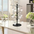 thumbnail image 4 of 3 Tier-12 Holders Drink Tower,Cocktail Tree Stand for Drinks,Champagne,Wine Glasses Holder for Martini, Margarita Cups,Black, 4 of 9