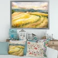 thumbnail image 3 of Designart 'Golden Grass Fields of Tuscany Italy' Country Framed Art Print, 3 of 4