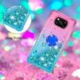 thumbnail image 5 of Phone Case for Xiaomi Poco X3 NFC, Case for Xiaomi Poco X3 Pro, Shiny Bling Quicksand Effect TPU Bumper Case with Four Corners Protection Cover for Xiaomi Poco X3 NFC/X3 Pro, Pink Blue, 5 of 14