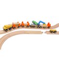 thumbnail image 4 of Wooden Railway Work Trains Track Maintenance Crew with Breakdown Crane, Engine, Rail Inspection Engine, Track Carriers, Inspection Engine Carrier, Special Tracks, Compatible with Thomas, BRIO, 4 of 4