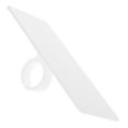 thumbnail image 3 of KAKOWELY studio equipment supply Interview Plate Blank Useful Mic Blank Plate Mic Blank Plate Microphone Part Interview Mics Blank With Clip Acrylic Interview Mic Blank, 3 of 5