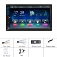 thumbnail image 2 of Dual Din Car Radio 7-Inch HD Screen Bluetooth Hands-Free Kit Mp5 Player for Carplay Wireless Standard, 2 of 5