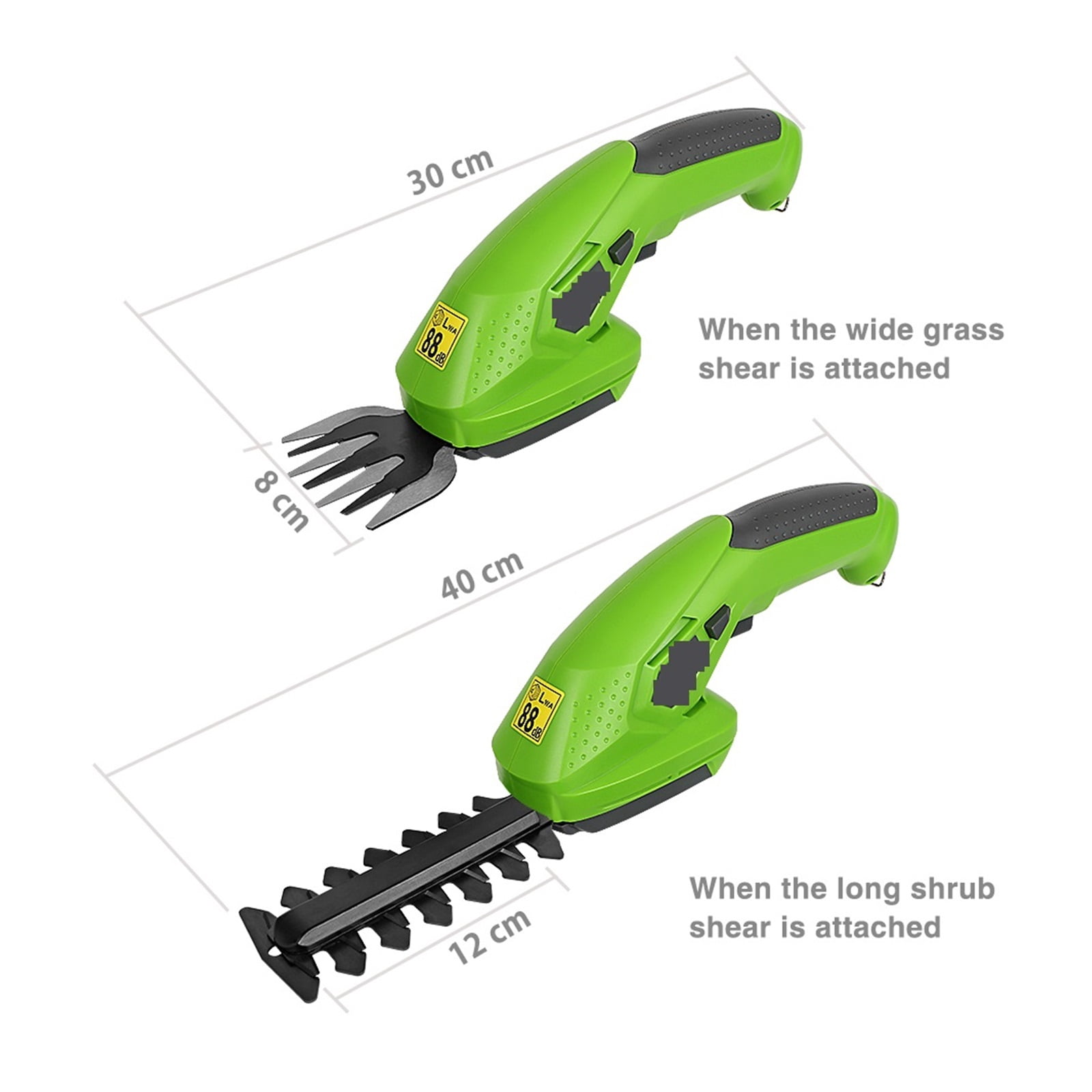 3.6/7.2V 2 In 1 Electric Trimmer Lithium-ion Cordless Hedge Trimmer Rechargeable Garden Tools Hedge Trimmers For Grass ,2 IN 1 Trimmer & Edger