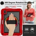 thumbnail image 5 of TECH CIRCLE iPad Mini 5/4/3/2/1 Case 7.9 Inch - Shockproof Rugged Cover with Rotating Kickstand & Adjustable Hand/Shoulder Strap, Red, 5 of 9