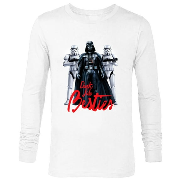 Star Wars Darth Vader and Stormtroopers Dark Side Besties - Long Sleeve T-Shirt for Men - Customized-White