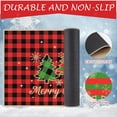 thumbnail image 5 of Welcome Christmas Door Mat Non Slip, Buffalo Check Plaid Christmas Tree Floor Front Doormat for Christmas Winter Decor Yard Kitchen Indoor Outside Entry Entrance 17 x 29 Inch, 5 of 6