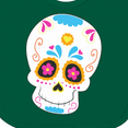 thumbnail image 4 of Inktastic Sugar Skull Blue Boys or Girls Baby Bib, 4 of 4
