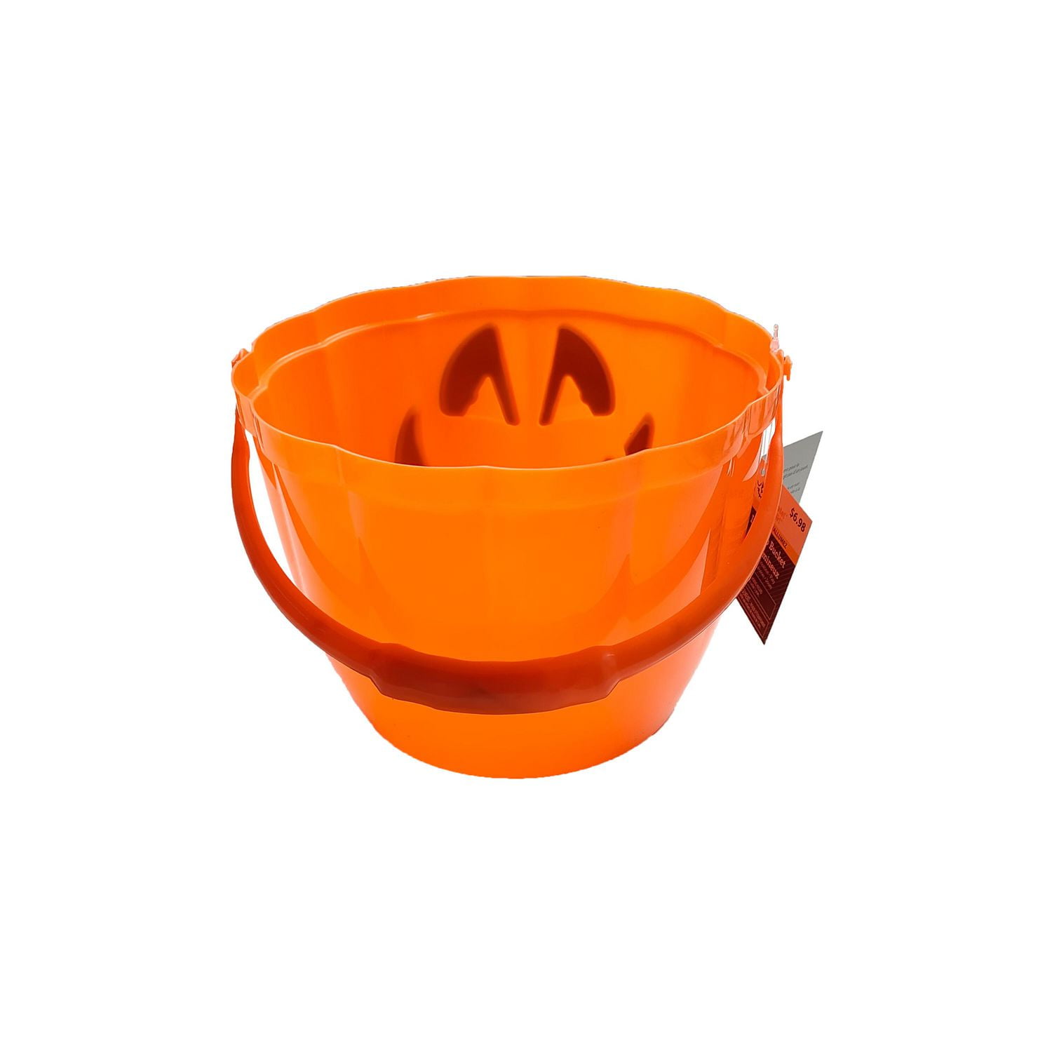 Way to celebrate Orange Light up bucket for Halloween Party Treat or Trick
