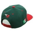 thumbnail image 2 of Top Level Mexico Flag Caracara Eagle Coat of Arms Green Snapback Hat, 2 of 2