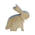 thumbnail image 2 of VHC Brands Bunny Hop Wooden Enamel Bunny w/Natural Beads 6.75x7, Spring Decorations, Home and Table Decor, Spring and Easter Figurines, 2 of 4