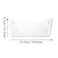 thumbnail image 2 of Desktop Storage Bin Large Transparent Sundries Basket Plastic Bathroom Organizer, 2 of 6