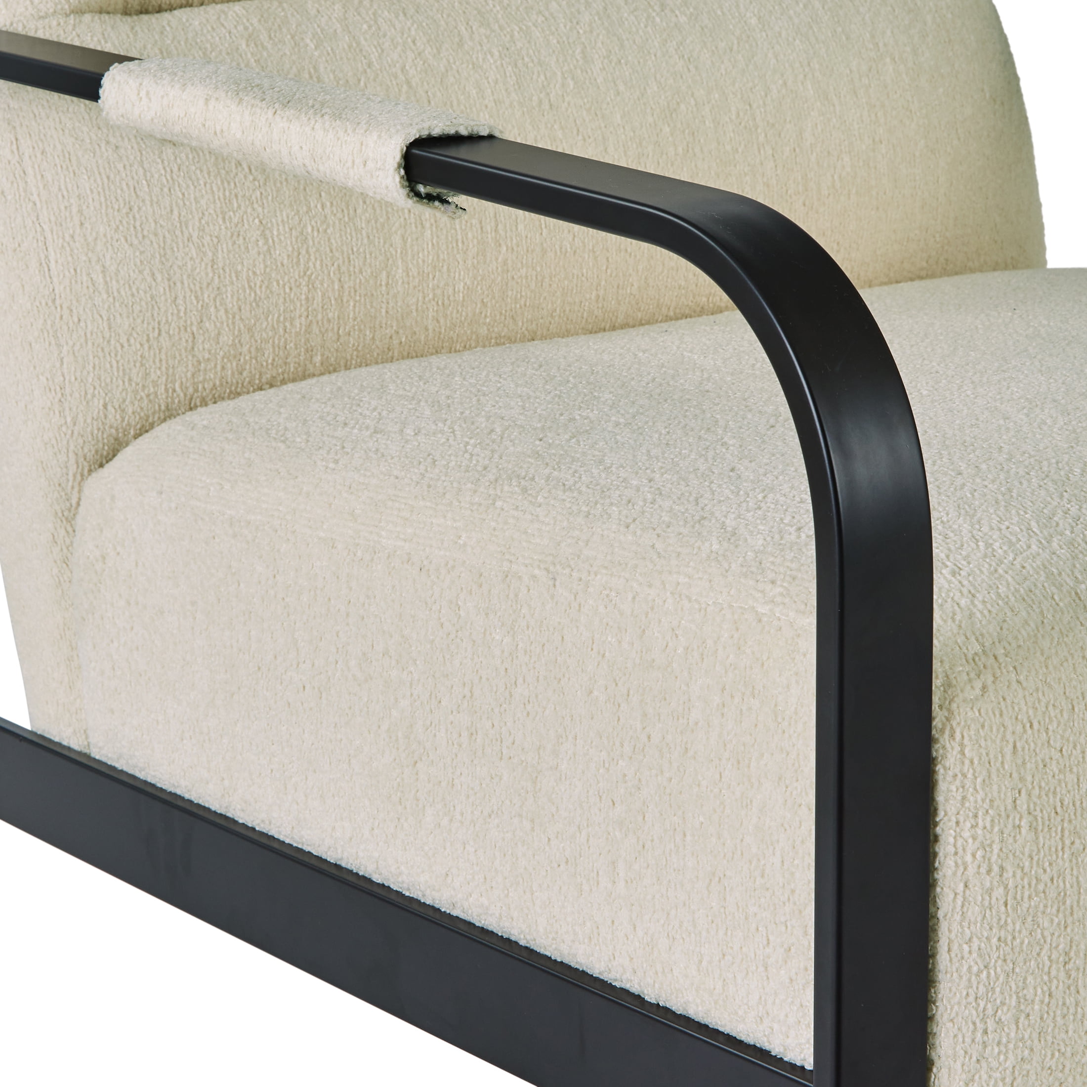 Better Homes & Gardens Wyatt Accent Chair, Ivory Bouclé