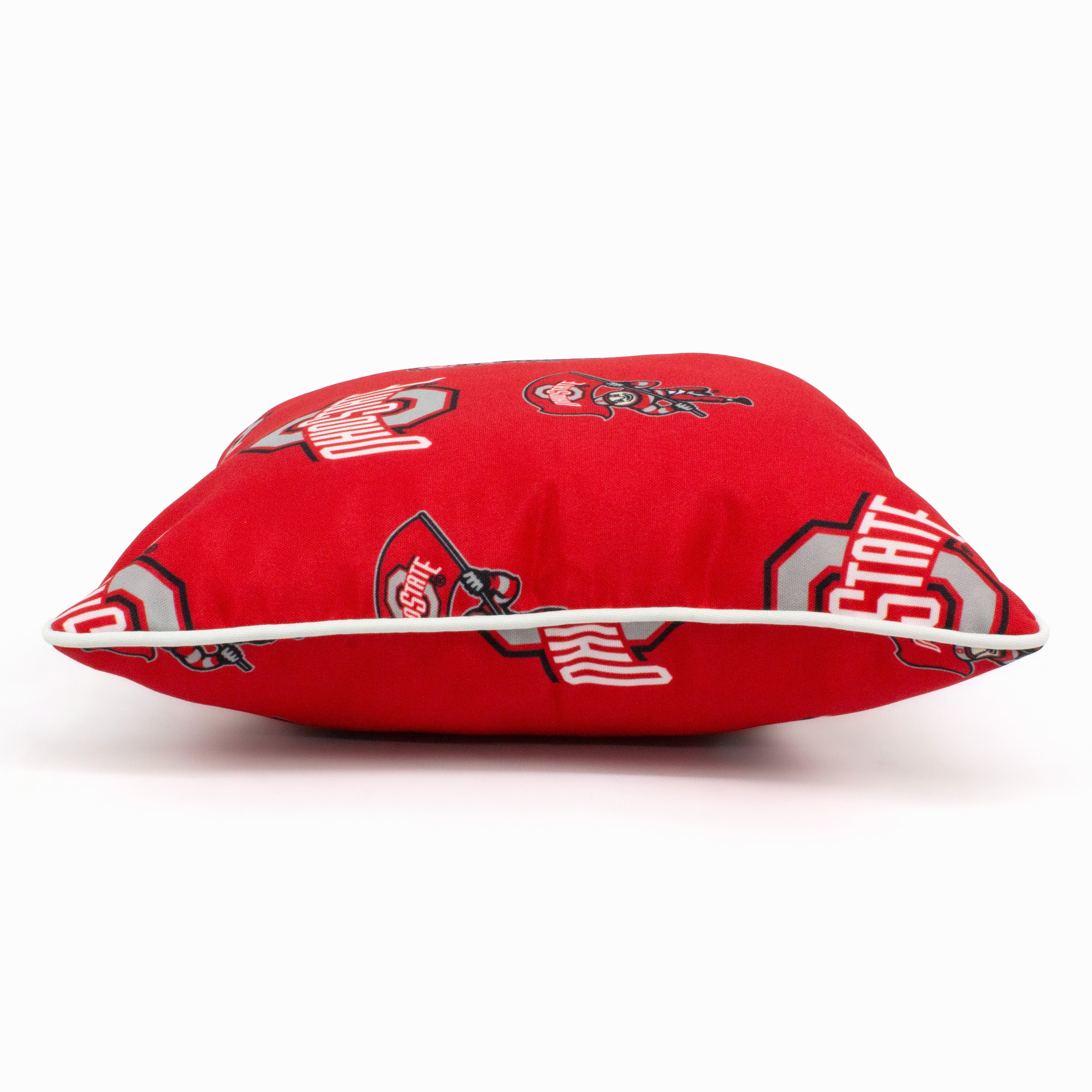 Ohio State Buckeyes College Covers Indoor or Outdoor Decorative Pillow 16 in x 16 in