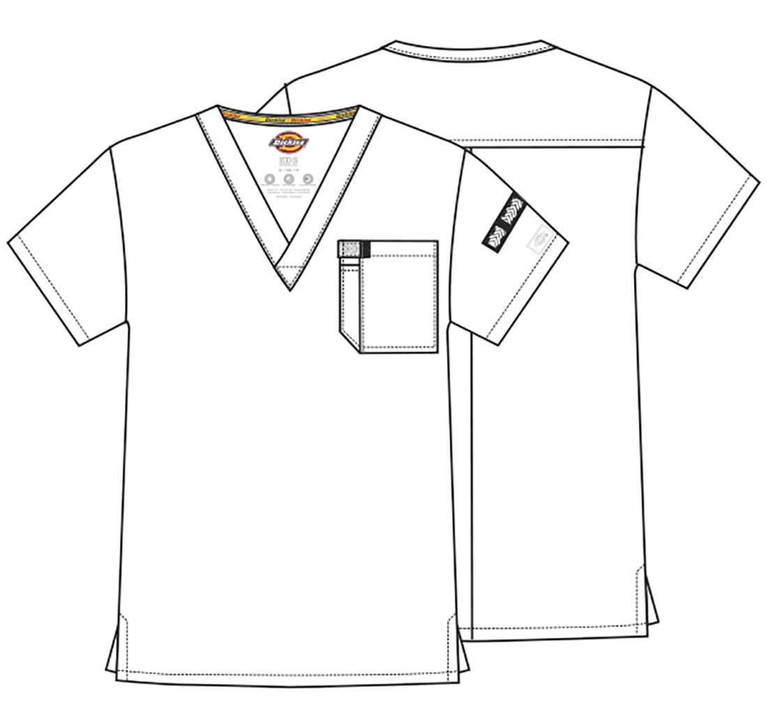 Dickies EDS Essentials Scrubs Top for Men V-Neck DK635