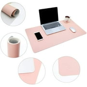 Lurowo Multifunctional Leather Computer Mouse Pad Office Writing Desk Mat Extended Gaming Mouse Pad, Non-Slip