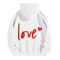 thumbnail image 4 of XINXIAOO Hoodies Sweatshirt for Women Long Sleeve Women Hoodies Pullover Baggy Hoodies White Sweatshirts for Women Trendy Fall Outfits for Women Clothes Women, 4 of 6