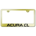 thumbnail image 1 of Acura CL Laser Etched Logo Stainless Steel License Plate Frame (Gold), 1 of 3