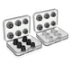 thumbnail image 3 of Puntas para los oídos de silicona con espuma viscoelástica que aíslan el ruido cómodas para los auriculares internos (negro), 3 of 7