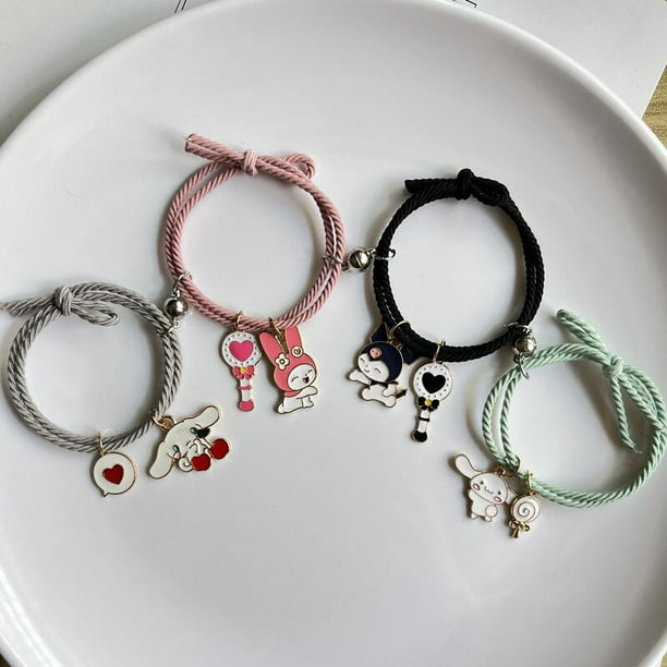 Sanrio - Hello Kitty - Bracelet charm - Bracelet - 3 pendentifs - Ajustable  - Bracelet