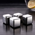 thumbnail image 3 of Stainless Steel Ice Cubes Metal Ice Cubes,Reusable Whiskey Wine Chilling Stones with Ice Tong Storage Box for Beer Whiskey (01), 3 of 5