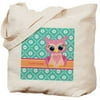 Cafepress Personalized Cute Pink Little Owl Tote Bag