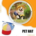 thumbnail image 4 of facefd Pet Propeller Hat Colorful Cute Breathable Characteristic Cap Sunproof Breathable Adjustable Summer Outdoor Decorative Baseball Cap Supplies Red S, 4 of 9