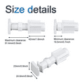 thumbnail image 5 of FACEGA 4Pcs Venetian Blinds No Drill No Tools,Adhesive Blinds Bracket Protects Walls,Roller Shutters Blind Fixing Mount Brackets, 5 of 7