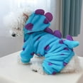 thumbnail image 3 of Acahhotxx Household felt, Pet Dogs Clothes Small Pet Dinosaur Costume Doggy Hooded Winter Warm Cosplay Clothes Outfit Small Dog Photo Props Suit - XS, 3 of 3