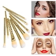 thumbnail image 1 of Kit de 8 pinceles de maquillaje para cejas, sombras de ojos, polvos y labios., 1 of 5