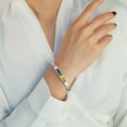 thumbnail image 3 of Pulsera de titanio y acero inoxidable con el orgullo arcoíris, gay, LGBT, transgénero y bisexual. Plata, 3 of 9