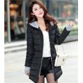 thumbnail image 1 of Chaqueta de plumón de algodón para mujer, cálida, gruesa, informal, de corte entallado y a la moda, chaqueta superior para mujer, 1 of 6