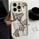 thumbnail image 2 of INS Retro Butterfly Silicone Phone Case For iPhone 11 12 13 14 15 Pro Max Plus XS X XR SE2020 Shockproof Bumper Back Cases Cover, 2 of 5
