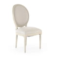 thumbnail image 2 of Zentique 40" Beige and Ivory Contemporary Medallion Side Chair, 2 of 4