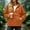Orange, variant on Women Half Zip Hooded Anorak Windbreaker Pullover Jacket with Pockets Casual Lightweight Windproof Outdoor Coat White