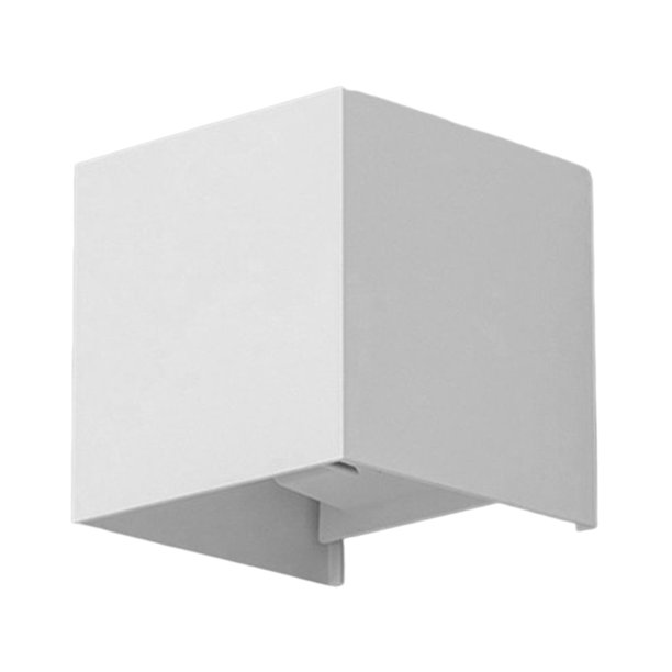 Lámpara Aplique LED Cube Porch Light (Luz cálida 10W Cuerpo humano inducción Blanco)