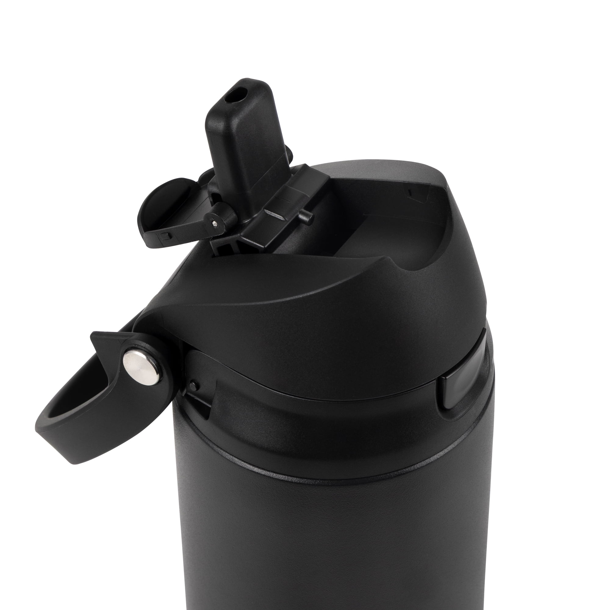 Gourde TAL en acier inoxydable 2 en 1 avec paille et bouchon à pression, 710 ml (24 oz liq.), noire