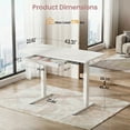thumbnail image 5 of Kyspho Electric Standing Desk with Built-in Drawer, 44" x 24" Adjustable Height Computer Desk, 4 Memory Presets for Home Office, White, 5 of 8