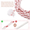 thumbnail image 4 of Corde de Démarrage à Rappel avec Poignée, Corde de Traction en Polyester 3mm Dia 100m 328 Pieds, Rouge et Blanc, 4 of 7