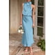 thumbnail image 4 of Vestido PRETTYGARDEN de Verano 2025 sin Mangas de Satén XL, 4 of 8